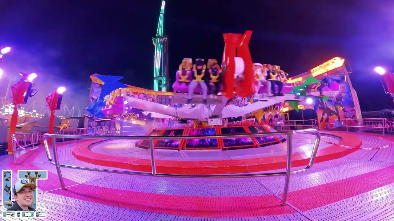 Manège MEGA DANCER (Nuit) Foire Saint-Romain, Rouen 2025 | Off ride