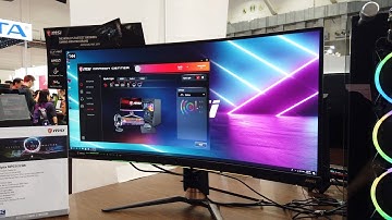 MSI Curved Smart Gaming Monitor and Curved Gaming Case - Computex 2019