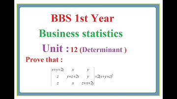 BBS 1st year : Business Statistics