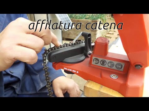 Video: Affilatura della catena della sega con una macchina