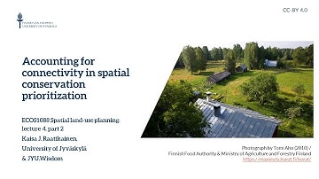 L4, P2: Accounting for connectivity in spatial conservation prioritization