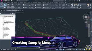 Creating & Managing Sample Lines in Civil 3D: Groups, Swath Width, Section Views
