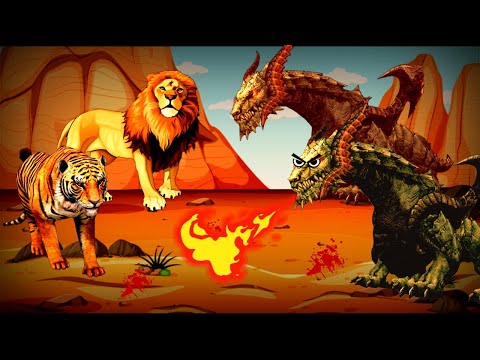 Children&rsquo;s stories - The lion&rsquo;s horseshoe Simba, the king of the jungle, the brave tiger