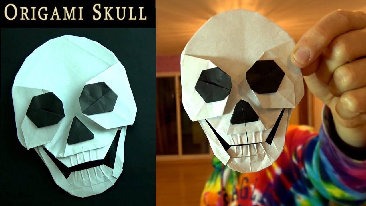 Origami Skull That Talks And Flies Youtube