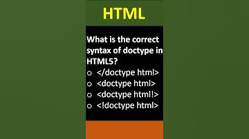 HTML MCQ | HTML Interview Questions