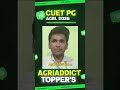 CUET PG Agri 2026 Topper 🔥 | 202/300 Marks | Sohan Bose Strategy | AgriAddict