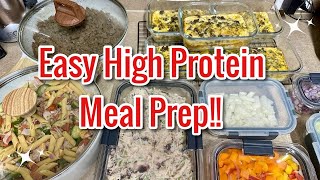 EASY FAST HIGH PROTEIN  MEAL PREP | IN WITH JEN