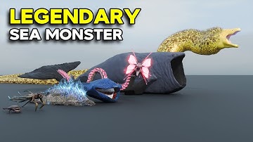Legendary Sea Monsters Size Comparison 3D