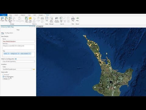 Share a Web Map in ArcGIS Pro