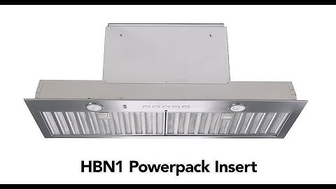 HBN1 Series Built-In Power Pack Insert Range Hood w/LED Light