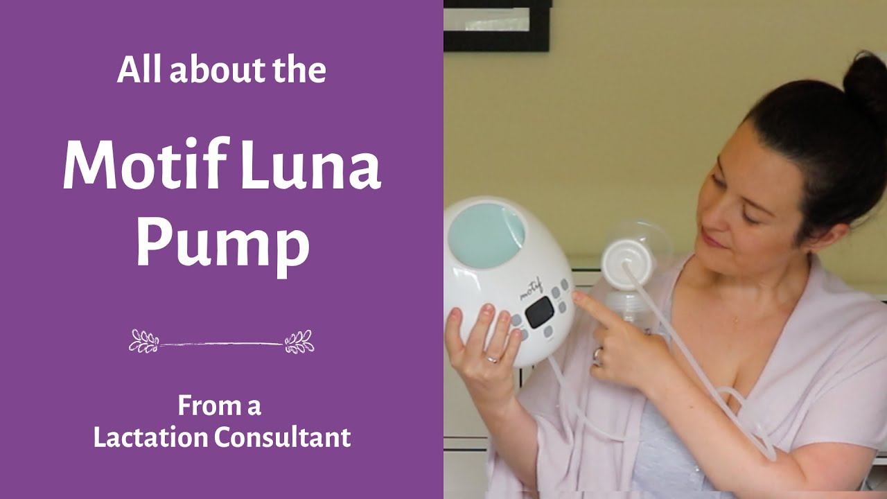 Motif Luna Double Electric Breast Pump with Wet-Dry Bag, Lactation Class, &  Milk Storage Bags