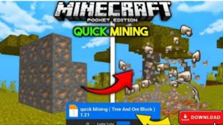 How to download vein mining mod in minecraft MCPE addon download bedrock edition