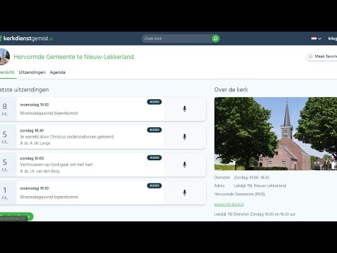 LET OP vanaf zondag 12 juli is de livestream op kerkdienstgemist.nl