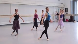The corps de ballet rehearse Romeo and Juliet (The Royal Ballet)