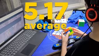 5.17 Rubik's Cube Average of Five!!