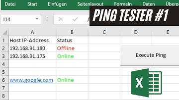 Build your own Ping Tester #1 | Ping to multiple devices using Excel |  Networking | Tech Tip