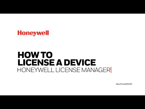 How to license a device using Honeywell License Manager