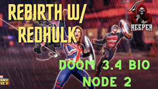 Rebirth Raid Test - Doom 3.4 Bio node 2 - MSF - Marvel Strike Force