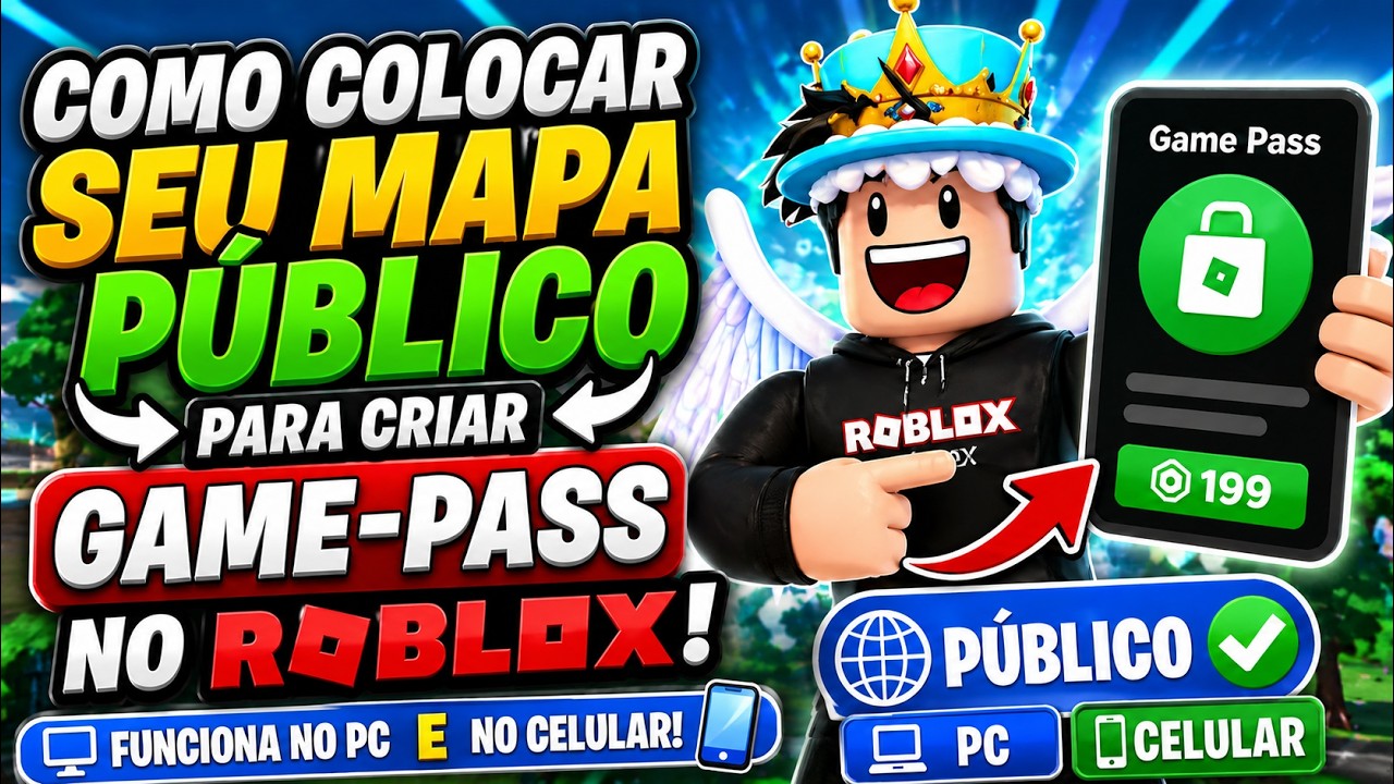 COMO COLOCAR SEU MAPA PÚBLICO NO ROBLOX!! (GAME-PASS) - YouTube