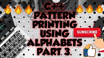 PATTERN PRINTING C++ PART 3 || MADE EASY 🔥🔥||#Videodekho