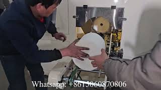 Automatic rewinding and cutting maxi roll kitchen towel paper making machine price