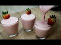 DELICIOSA malteada de fresa - Como Hacer Malteada FÁCIL RÁPIDA Y DELICIOSA - batido de fresa