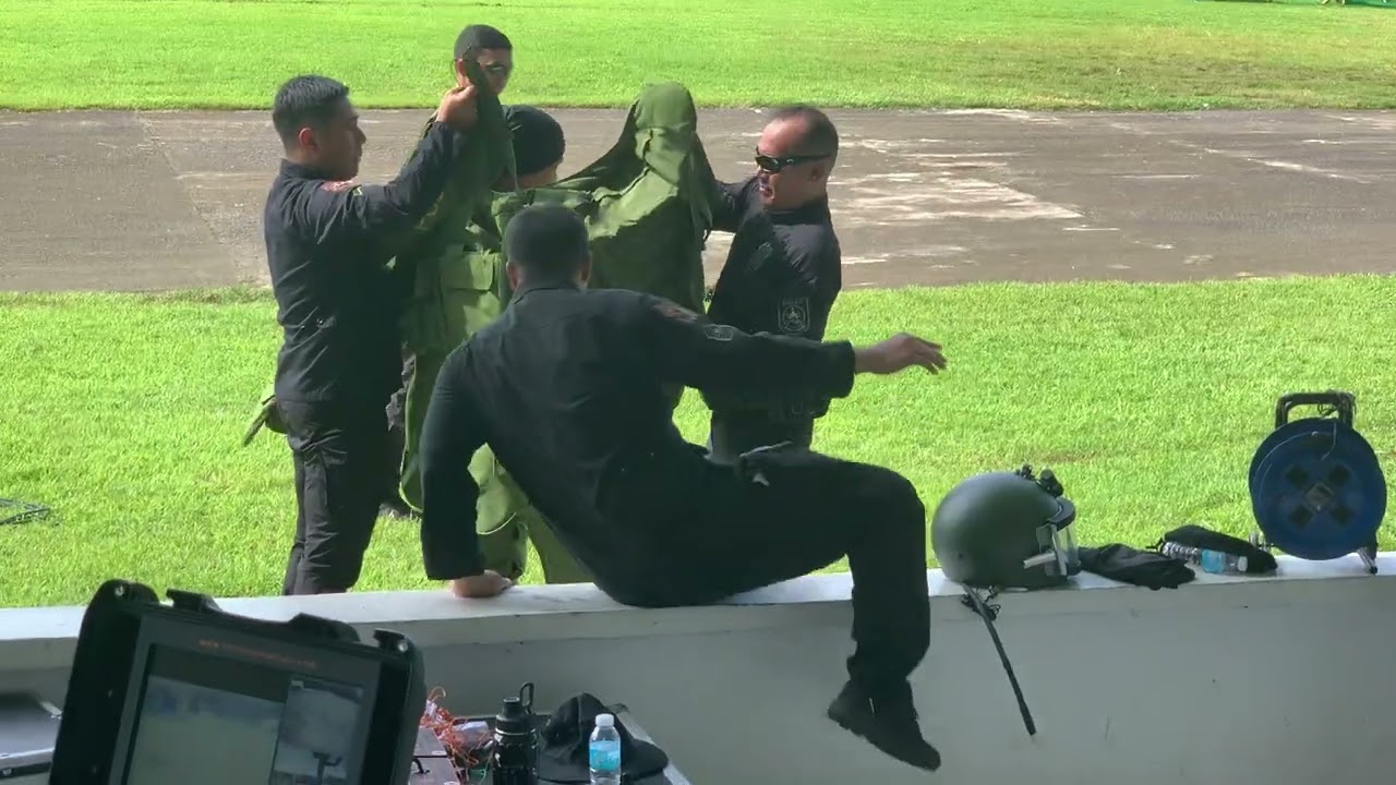 Emerson during team building activities