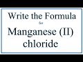 Manganese II Chloride Concepts