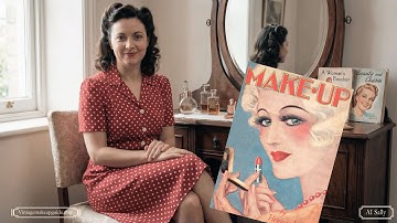 Gerestaureerde vintage make-upboeken (jaren 1920-1960)