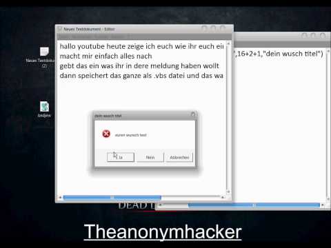 windows meldungs fenster animieren und selbst erstellen tutorial german