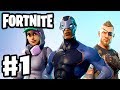 Fortnite - Gameplay Part 1 - Battle Royale! Squads, Solo, and 50 V 50!