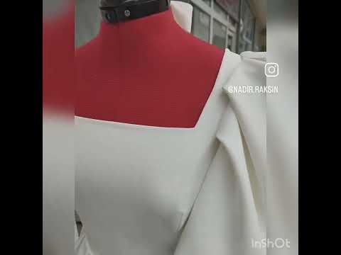 белое платье с глубоким декольте пышными рукавами# рукавами#милоеплатье#вечерние#