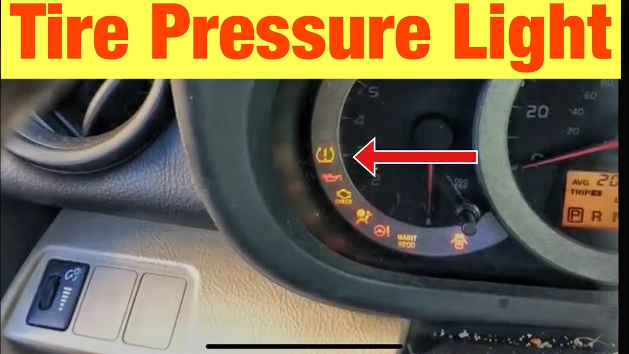 Toyota Highlander Tire Pressure Reset