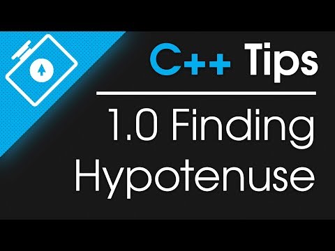 C++ Basic Tips - Finding Hypotenuse
