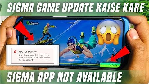 SIGMA Game Download & Update - Maintenance Problem Solved - Official Developer Full Details