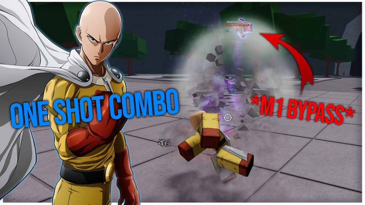 Roblox The Strongest Battlegrounds one shot saitama combo :) - YouTube
