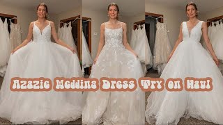 Azazie Wedding Dress Try On Haul & Review
