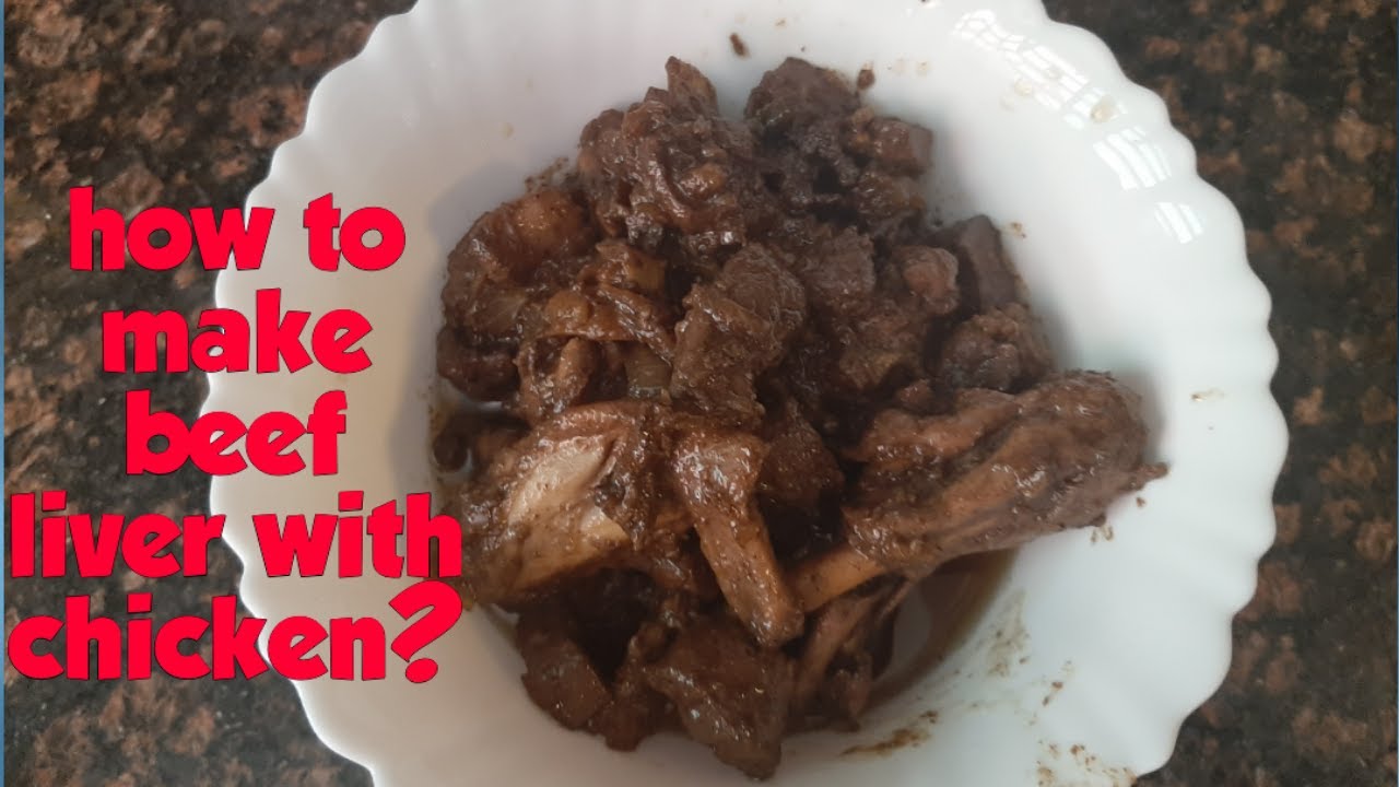 how to cook adobo beef liver with chicken YouTube
