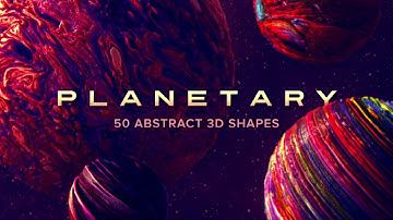 Planetary Tutorial (Abstract black and white 3D shapes)