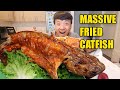 GIANT 5 POUND FRIED VIETNAMESE CATFISH! Scary Story Mukbang