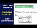 Basic Assumptions in Sequencing Problems | Operations Research | OR Simplified for BCom/BBA Students