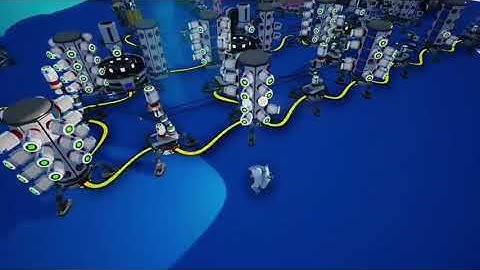 An example of a bunch of automated soil centrifuges running together in the same factory