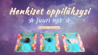 HENKISET OPPILÄKSYSI ⚡️JUURI NYT⚡️ Mitä tähän hetkeen annetaan tietää?❓️🎉 Ajaton luenta 🌈✨️