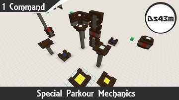 Special Parkour Mechanics |  Minecraft One Command | 1.9.4
