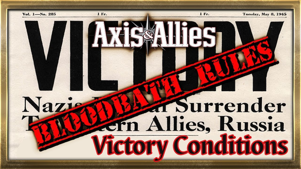 Victory Conditions - Bloodbath rules
