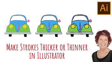 Illustrator - Make Strokes Thicker or Thinner