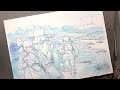 『空挺ドラゴンズ』 コミックス#19 カバーイラスト作画 | Making of "Drifting Dragons" comix#19 cover illustration