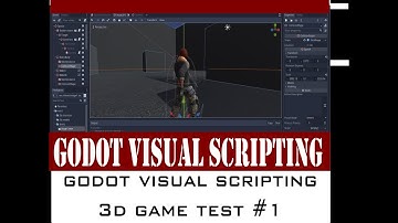 Godot visual scripting 3d game test #1