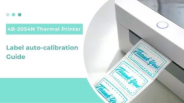 How to Automatically Calibrate Shipping Labels with OFFNOVA 4B-2054N Printer?
