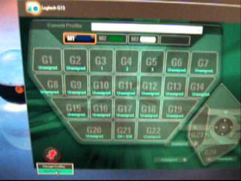 How to configure the Logitech G13 gameboard (Quick Overview)
